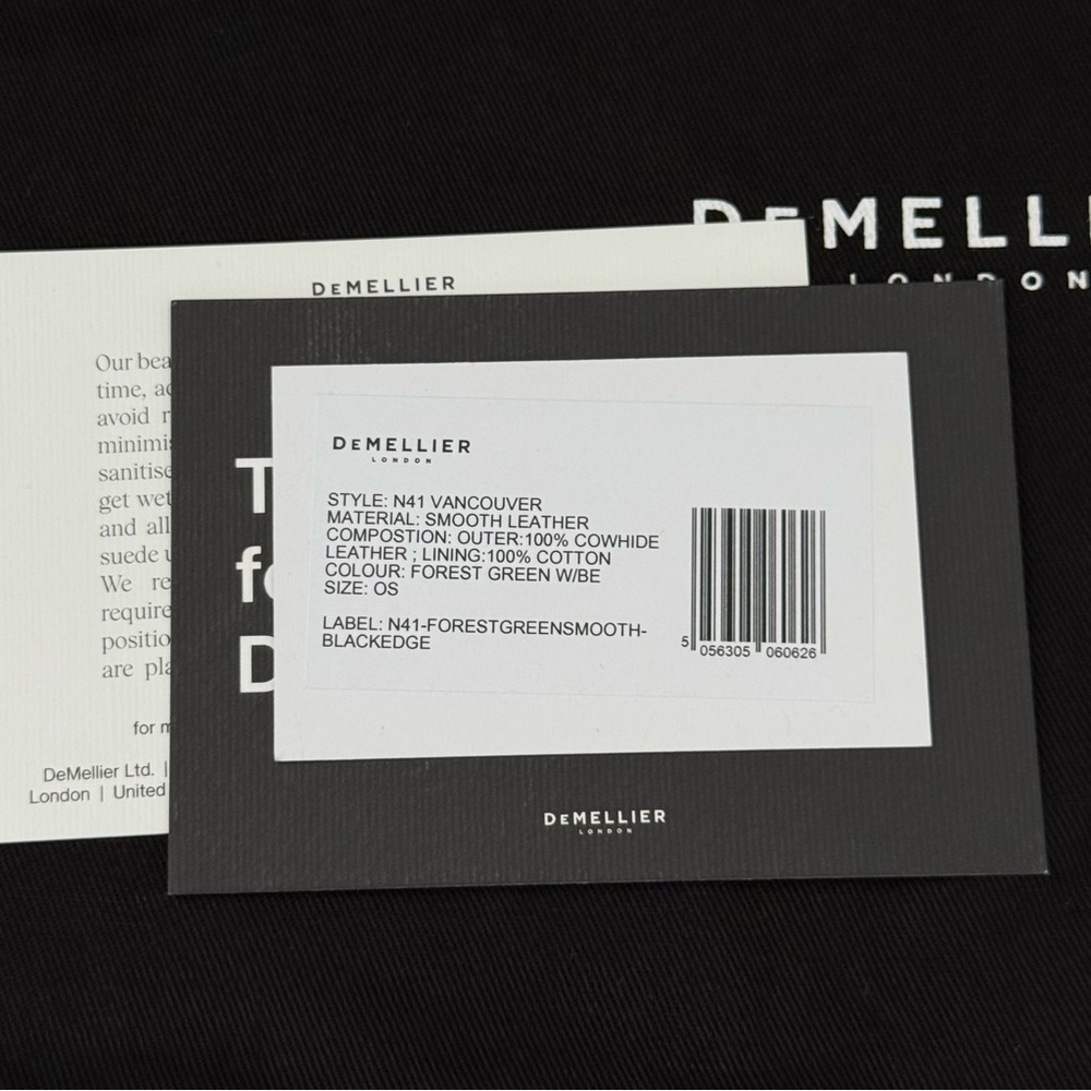 DeMellier AUTHENTIC! MEDIUM SIZE, NOT SMALL! Forest Green Crossbody/Shoulder Bag - Picture 4 of 16